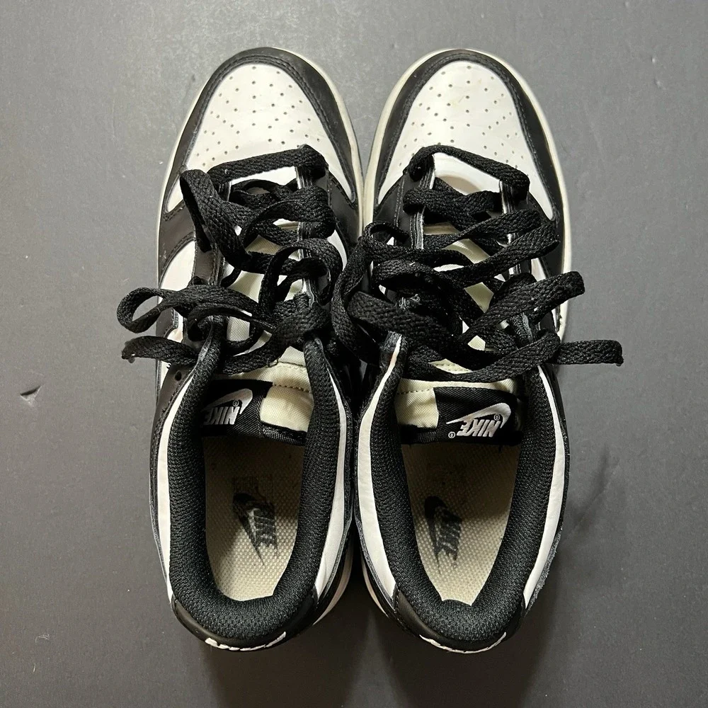 Nike Dunk Low GS Panda Black White CW1590-100 Youth Size 7Y